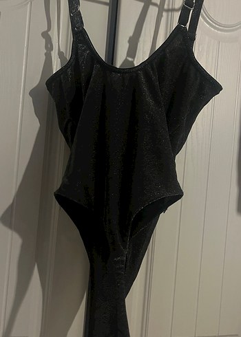 Siyah Gotik V-Yaka Strappy Bustier - Görsel 3