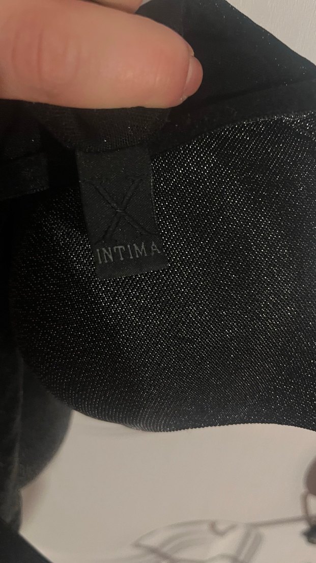 Siyah Gotik V-Yaka Strappy Bustier - Görsel 5