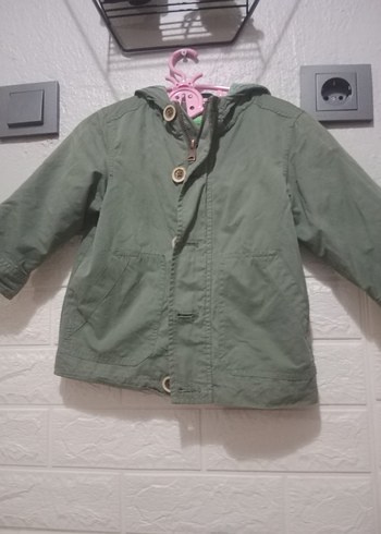 Düğmeli orijinal kız çocuk kaban - Görsel 3