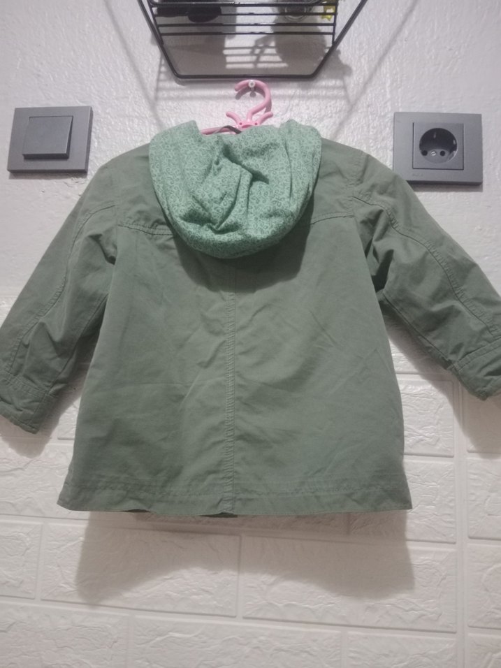 Düğmeli orijinal kız çocuk kaban - Görsel 2