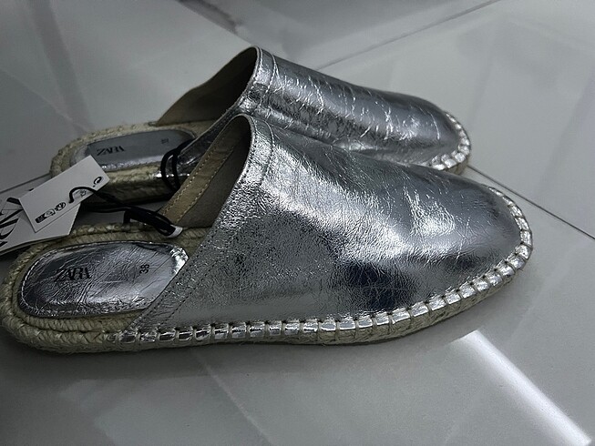 Zara Deri Espadril - Görsel 2