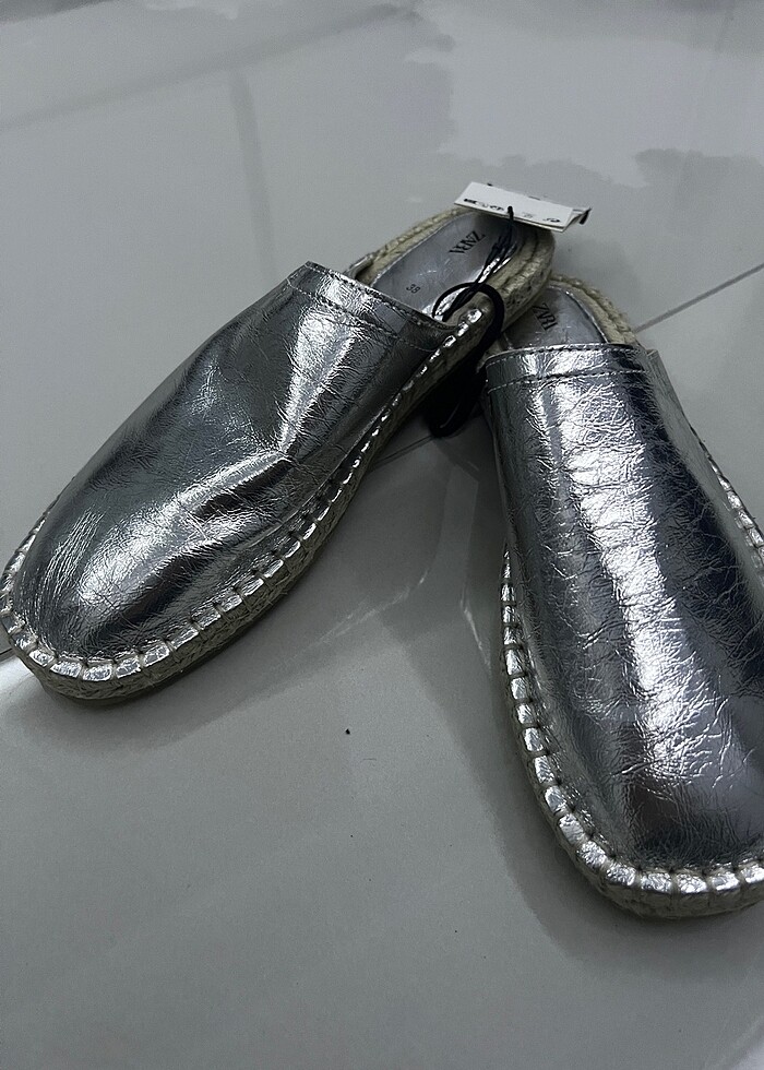 Zara Deri Espadril - Görsel 3