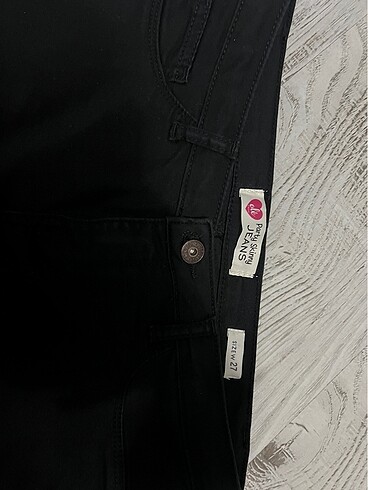 27 Beden Koton Siyah Jean