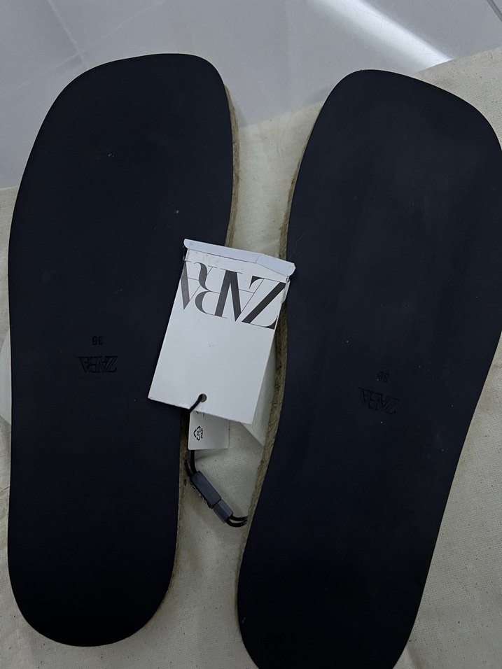 Zara Deri Espadril - Görsel 4