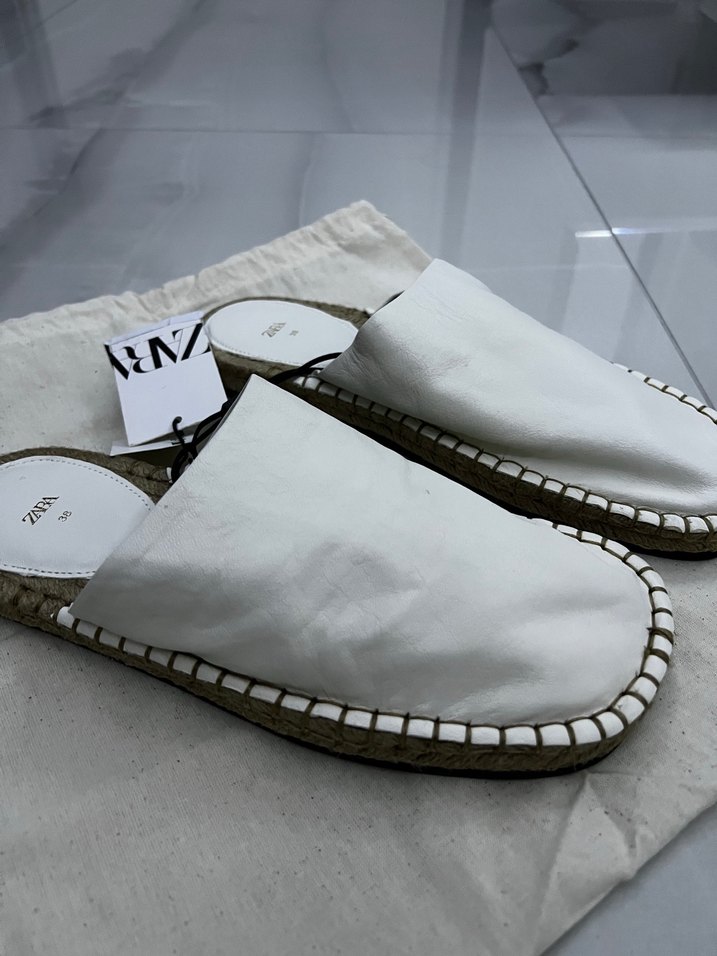 Zara Deri Espadril - Görsel 2