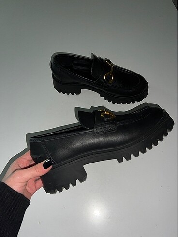 38 Beden siyah Renk Mango Loafer