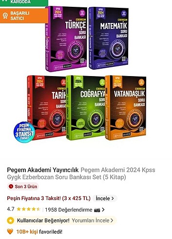  Kpss Pegem akademi set
