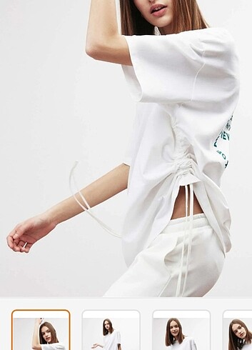 xl Beden beyaz Renk GRIMRLANGE Oversize T-şhirt