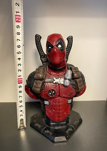 Kırmızı Deadpool Aksiyon Figürü Büstü - Görsel 6