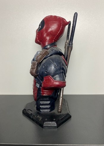 Kırmızı Deadpool Aksiyon Figürü Büstü - Görsel 2