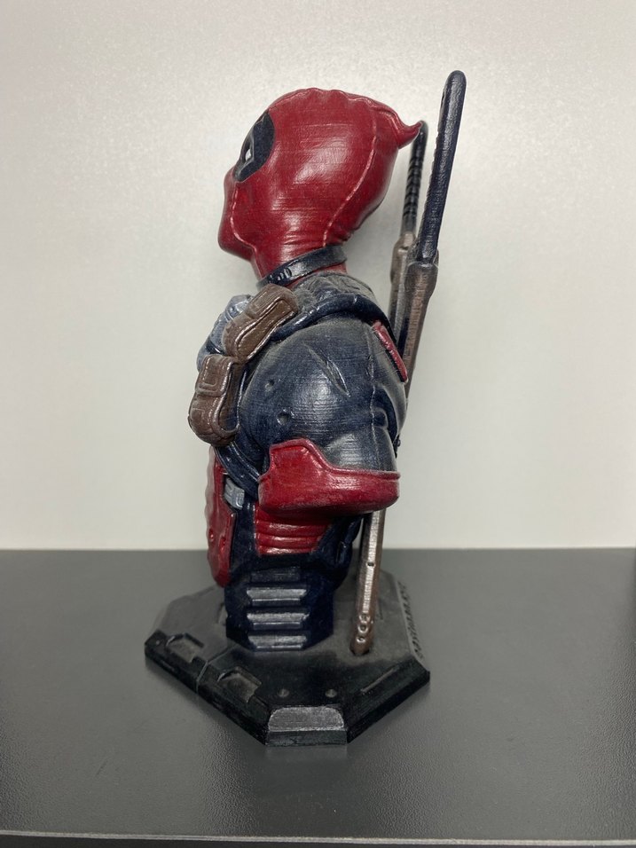 Kırmızı Deadpool Aksiyon Figürü Büstü - Görsel 2