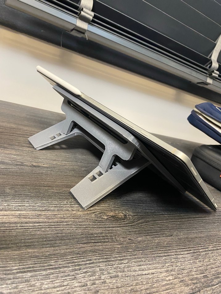 Gri Katlanabilir Tablet Pc Standı - Görsel 2