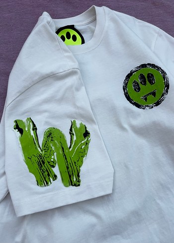 Renkli Baskılı Pamuklu Erkek Tişört - Görsel 6