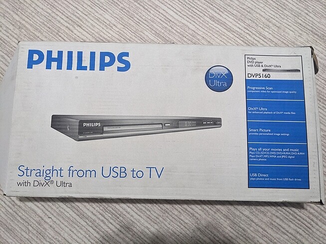 Philips dvd oynatıcı sıfır dvp5160