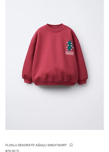 Kız Çocuk Kırmızı Nakışlı Salaş Eşofman Takımı - Görsel 6