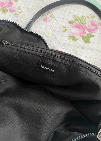 Pull&Bear Mavi Fermuarlı Kadın Omuz Çantası - Görsel 3