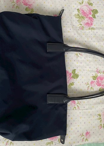 Pull&Bear Mavi Fermuarlı Kadın Omuz Çantası - Görsel 6