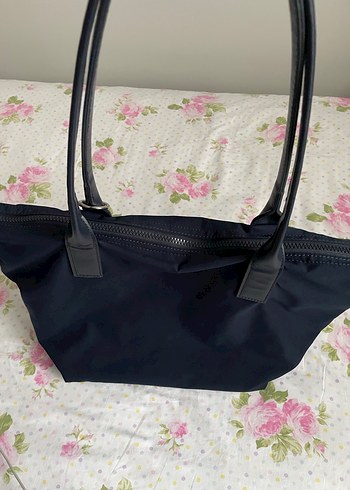 Pull&Bear Mavi Fermuarlı Kadın Omuz Çantası - Görsel 2