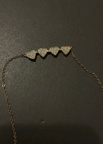 Altın Renk Zincirli Midi Kolye - Görsel 2