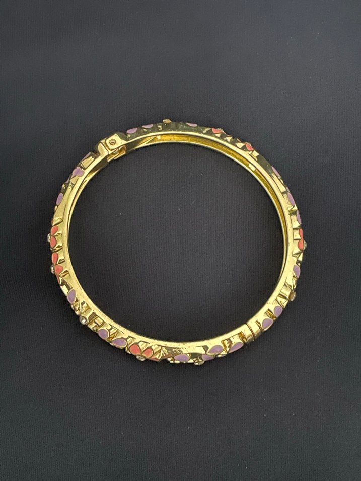 Çiçek Desenli Renkli Boncuklu Mineli Bilezik - Görsel 2