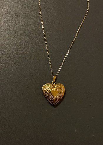 Altın Renk Kalp Figürlü Midi Kolye - Görsel 2