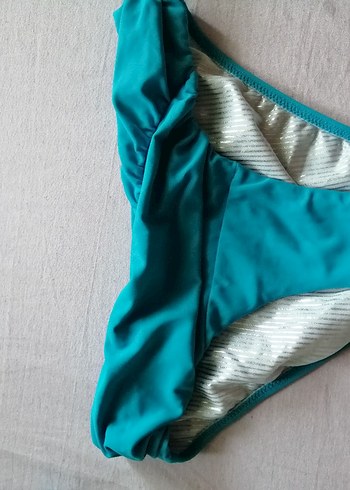 Dagi Parlak Turkuaz Drapeli Kadın Bikini - Görsel 4