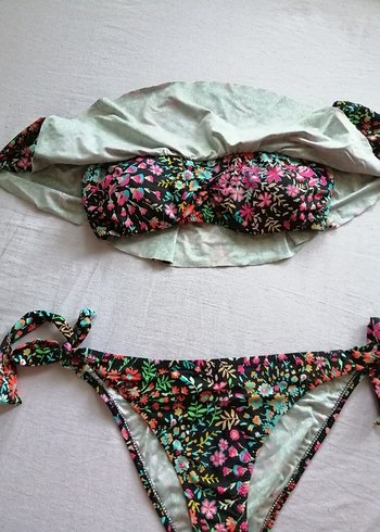 Ayyıldız Çiçek Desenli Bohem Bikini Takımı - Görsel 2