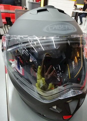 Caberg Duke X Mat Siyah Çeneden Açılır Kask XS - Görsel 2