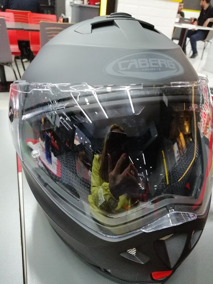 Caberg Duke X Mat Siyah Çeneden Açılır Kask XS - Görsel 2