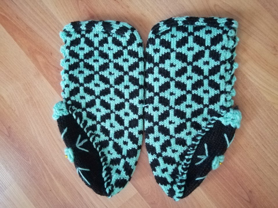 El emeği örgü patik - Görsel 4