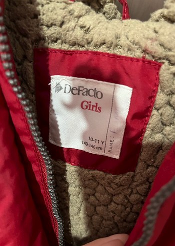 Kırmızı Fermuarlı Midi Çocuk Mont - Görsel 4