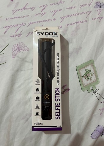SYROX Siyah Kablolu Selfie Çubuğu - Görsel 2