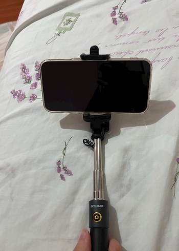 SYROX Siyah Kablolu Selfie Çubuğu - Görsel 3