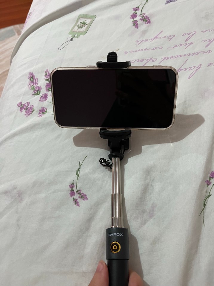 SYROX Siyah Kablolu Selfie Çubuğu - Görsel 3