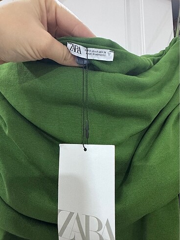 s Beden Zara Büzgülü Uzun Kollu Elbise