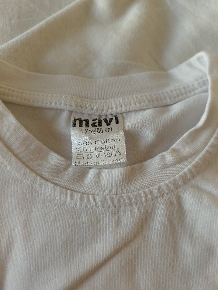 Beyaz Baskılı Çocuk takım - Görsel 2