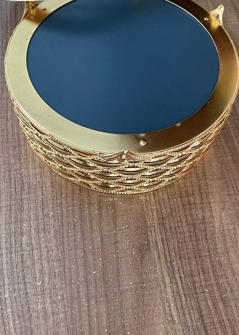 Altın Renkli İşlemeli Modern Klasik şekerlik - Görsel 3