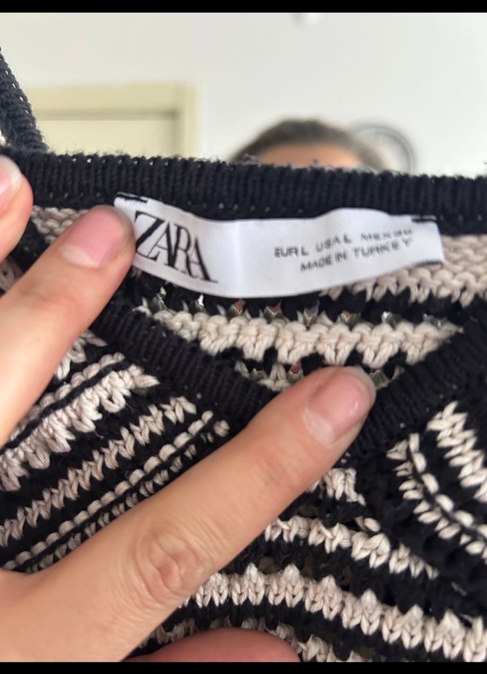 Zara L beden Triko Elbise - Görsel 3