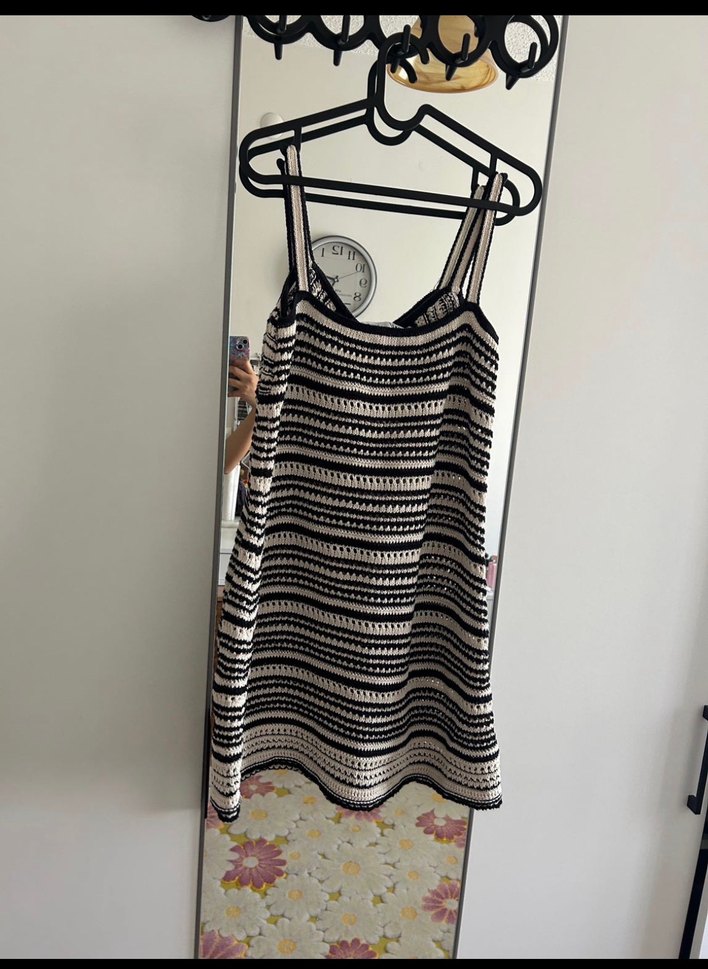 Zara L beden Triko Elbise - Görsel 4