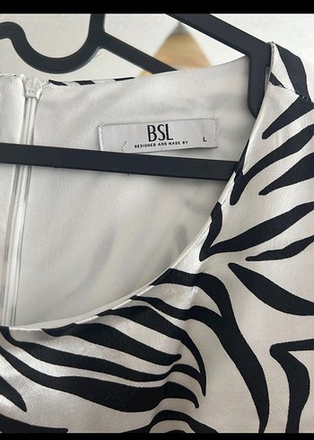 Zebra Desenli Bsl L Mini Elbise - Görsel 3