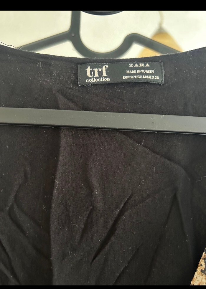 Düğmeli V Yaka Yılan Desenli Zara M Elbise - Görsel 5