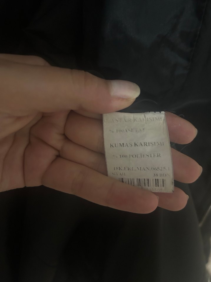 Ekol M Kadın Siyah Kürklü Kış Montu - Görsel 3