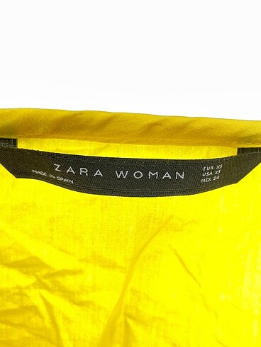 xs Beden sarı Renk Zara Bluz %70 İndirimli.