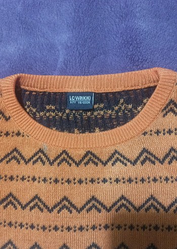 Renkli Desenli Erkek Çocuk Triko Kazak - Görsel 4