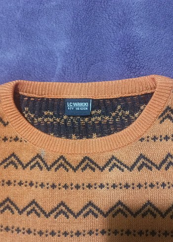 Renkli Desenli Erkek Çocuk Triko Kazak - Görsel 3