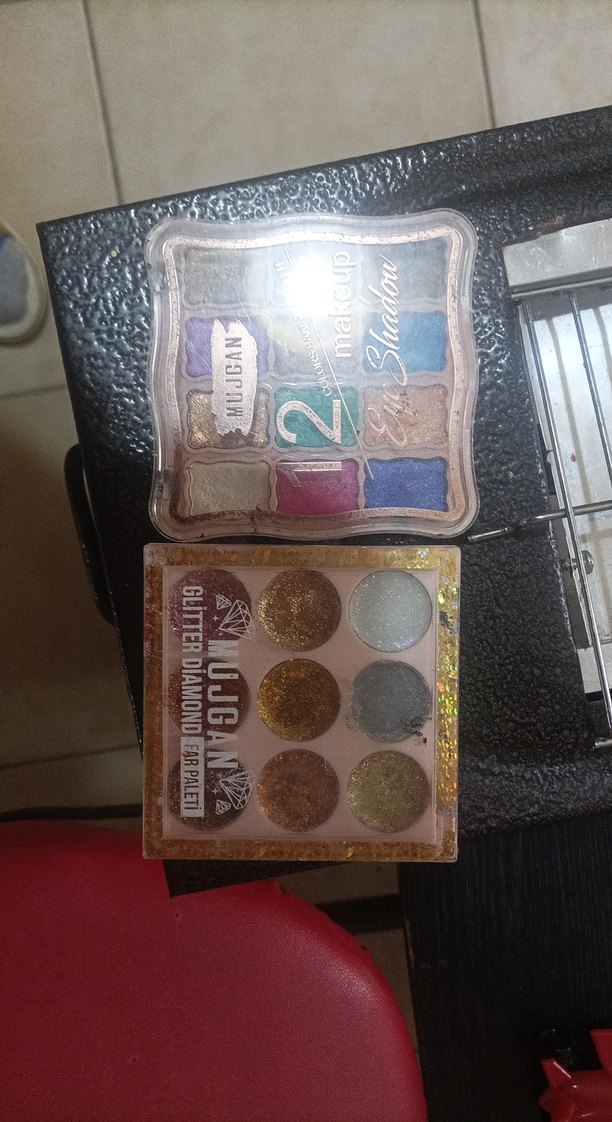 Çok Renkli Parlak Far Paleti - Görsel 2