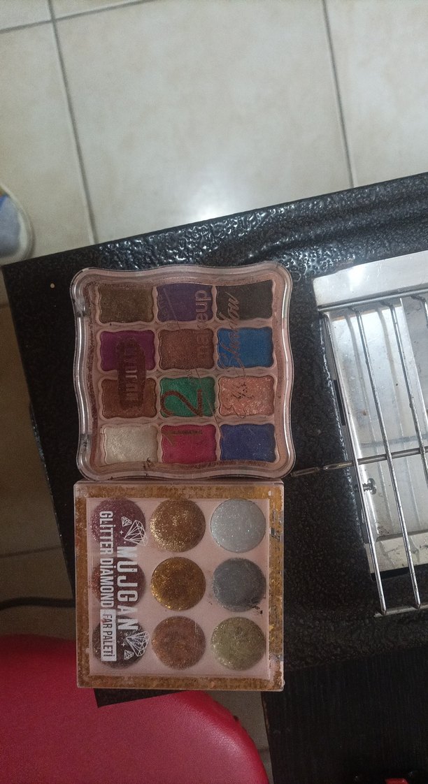 Çok Renkli Parlak Far Paleti - Görsel 5