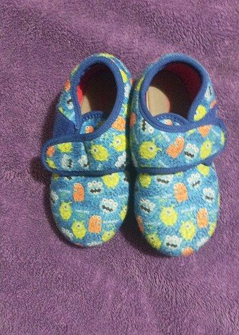 Çok Renkli Erkek Çocuk Sıcak Terlikler - Görsel 3