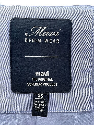 xs Beden çeşitli Renk Mavi Jeans Mont %70 İndirimli.