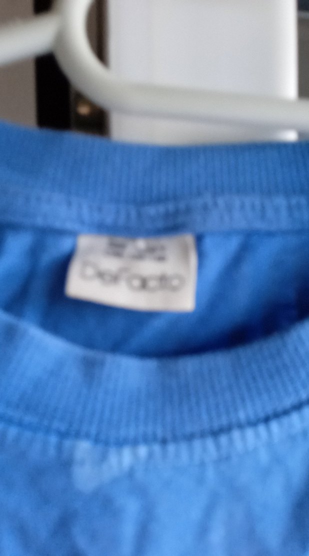 Mavi Bağlama Desenli Tişörtü - Görsel 2